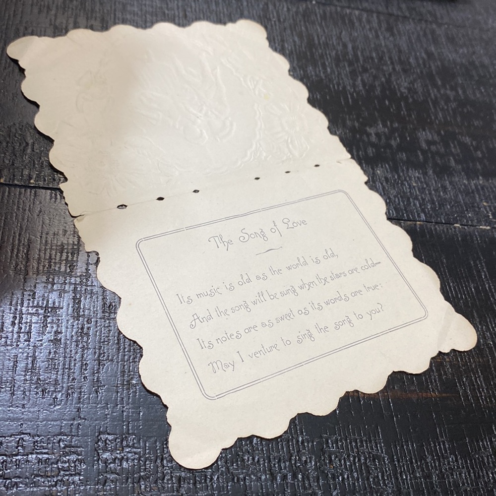 Antique Valentines Card! - Picture 3 of 6